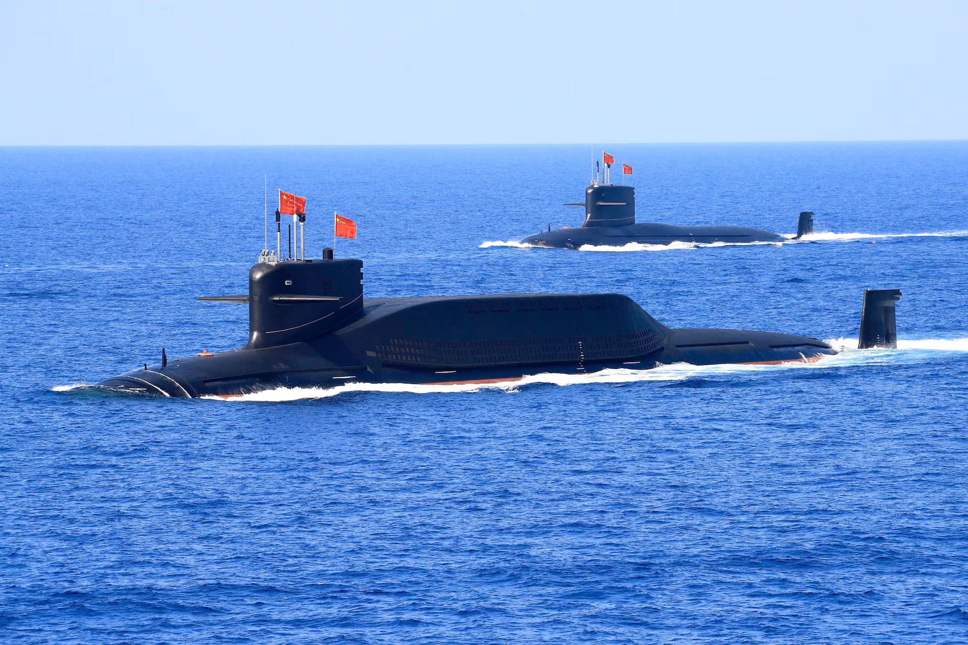 Chinese nuclear submarine of the 094A Jin project. 2018. Photo credits: Reuters/Stringer