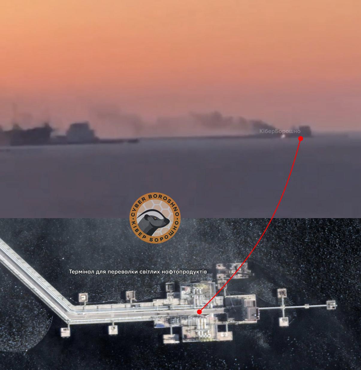 Transneft Port of Primorsk offshore facility. March 2026. Photo credits: CyberBoroshno