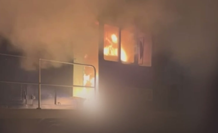 Freedom of Russia Resistance and ATESH Burned Two Russian Diesel Locomotives