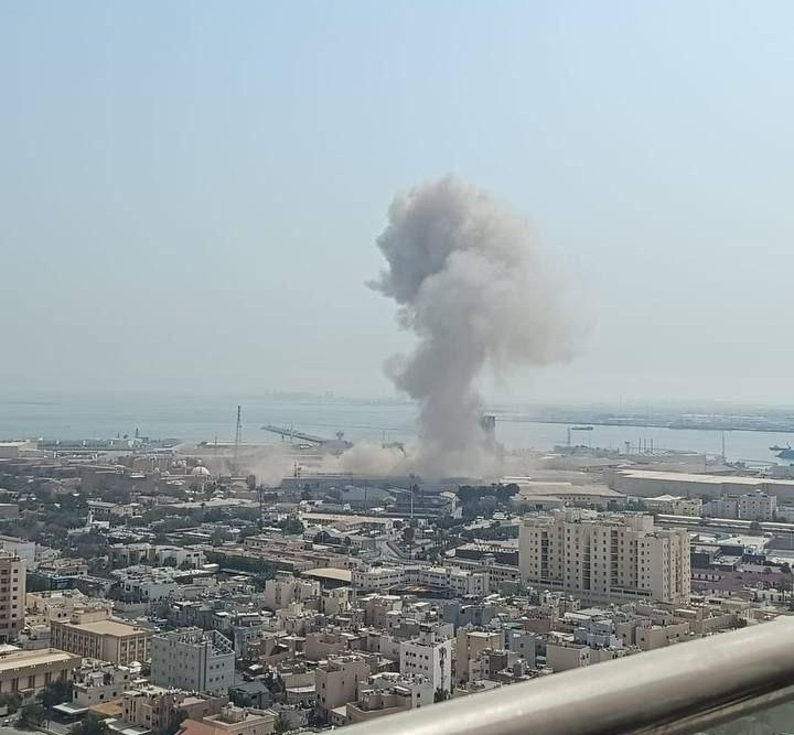 The U.S. Navy base in Kuwait is hit. February 28, 2026. Photo credits: Clash Report
