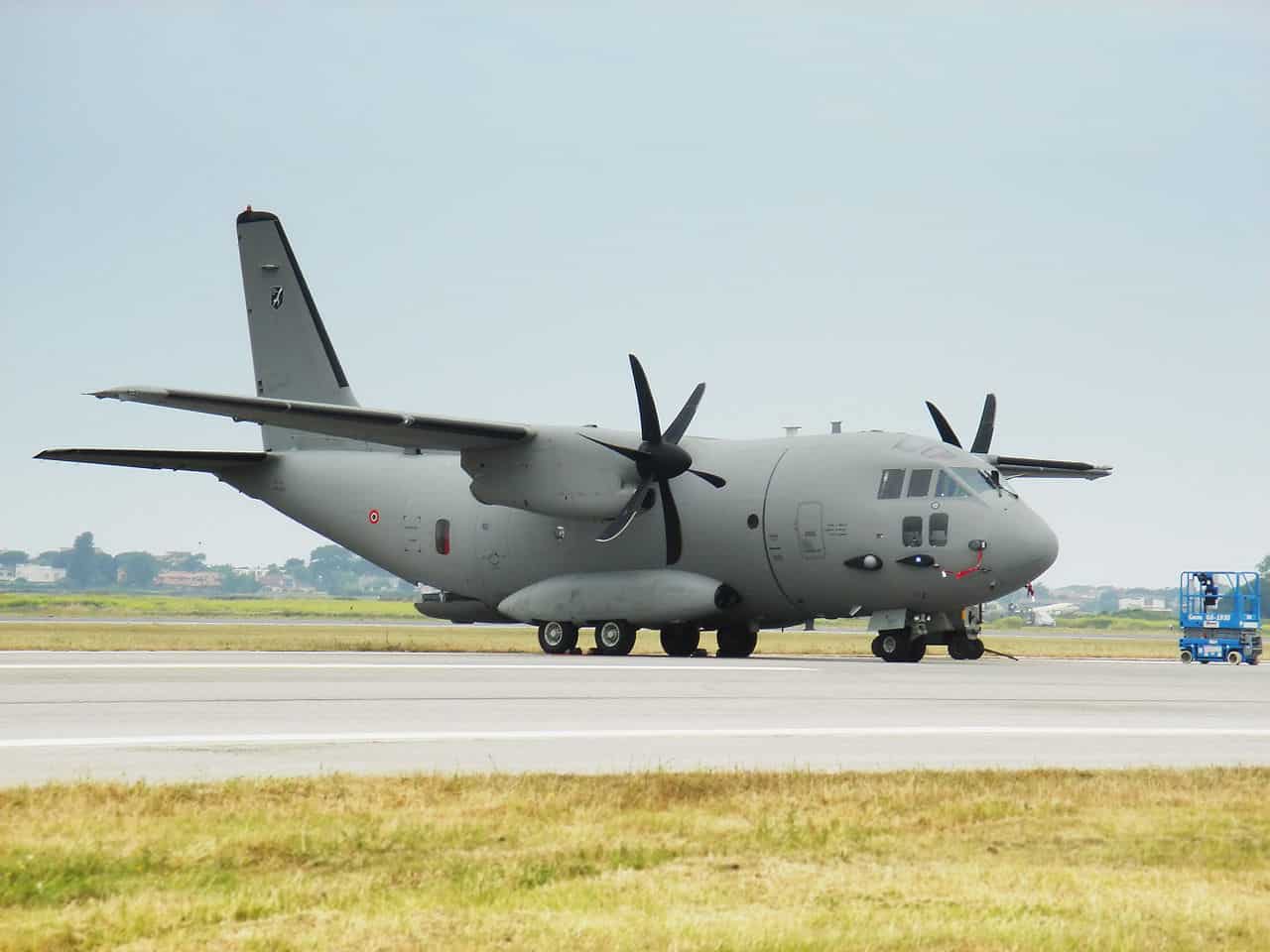 A C-27J transport aircraft of the Italian Air Force. Photo from the web