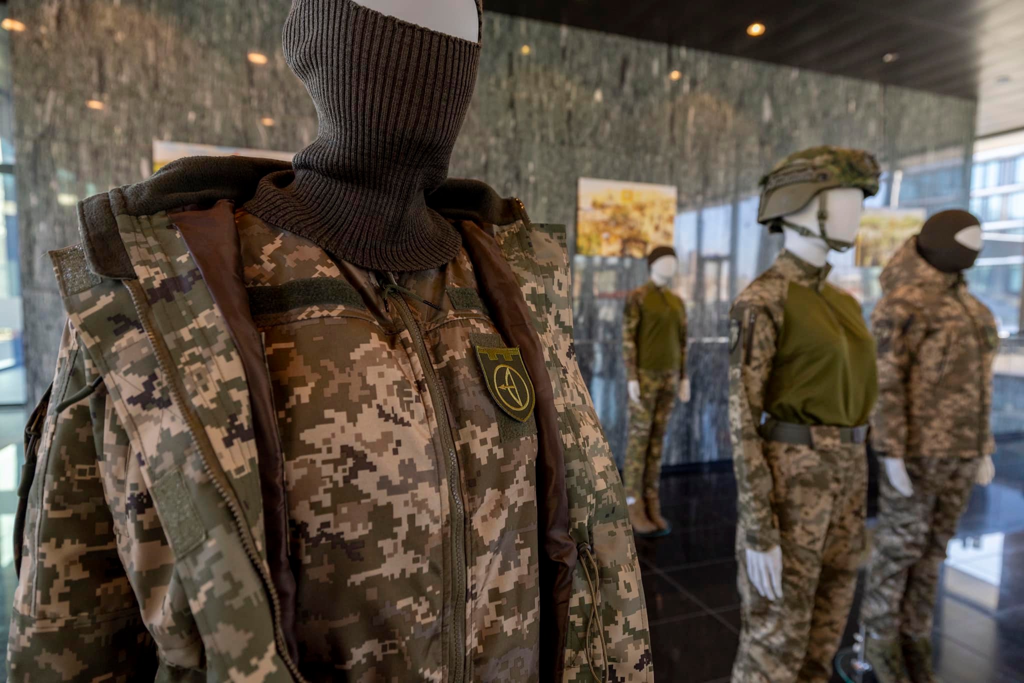 Ukrainian military uniform for female service members, shown in the Netherlands in March 2025. Photo credits: Arm Women Now