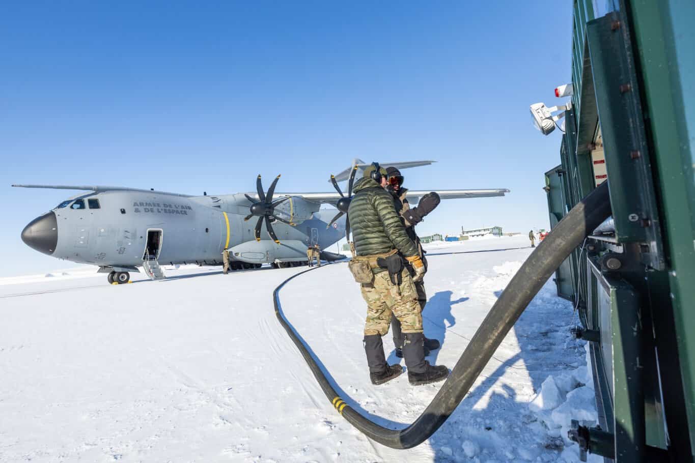 A French A400M aircraft in Greenland. April 2026. Photo credits: Danish Ministry of Defense
