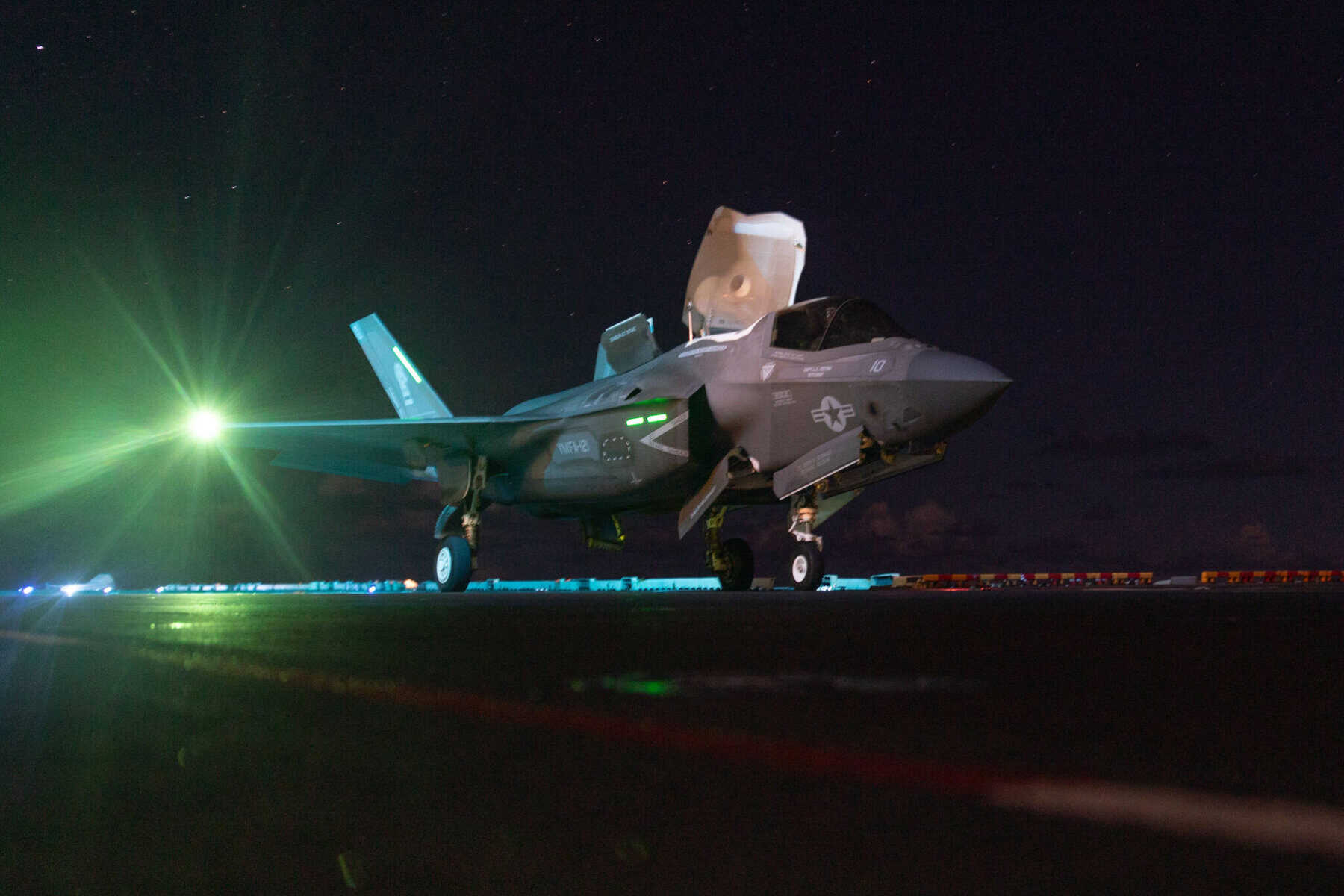 An F-35 aboard the USS Tripoli. Photo credits: US Central Command