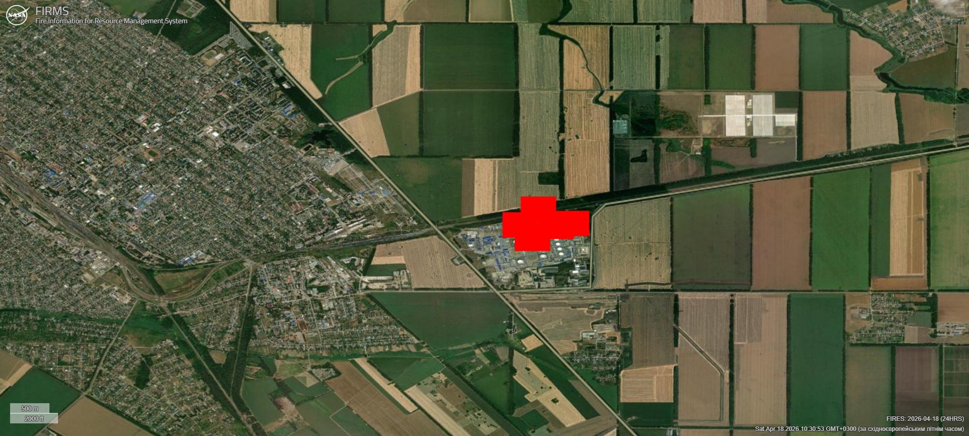 У Тихорецьку спалахнула нафтобаза після ударів дронів