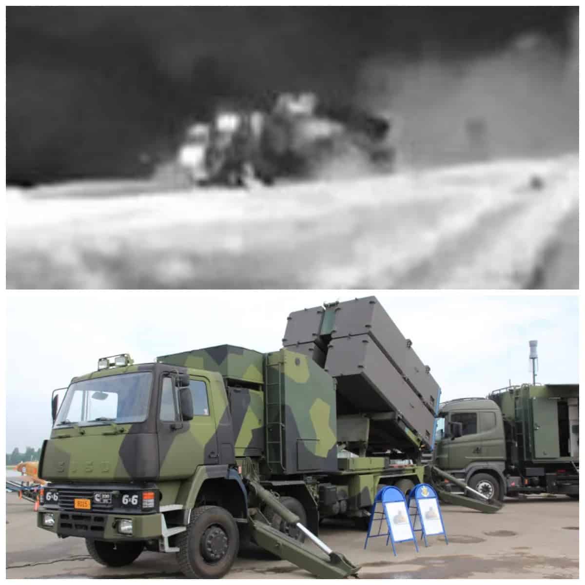 Comparison of combat vehicles, from above, likely the RBS-15. Photo credits: Navy/Corporal Frisk