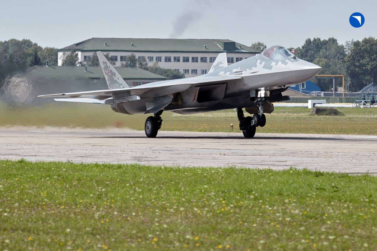 Su-57 for the Russian Air Force. September 2024. Photo credits: UAC