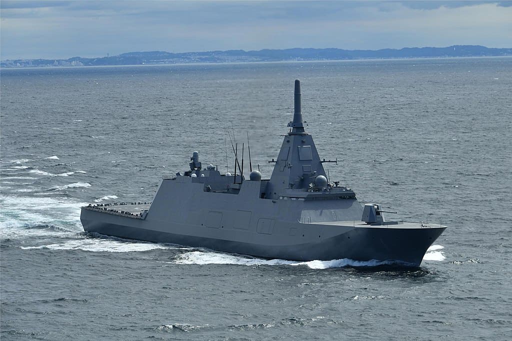 JS Mogami multi-purpose frigate. Photo credits: JMSDF