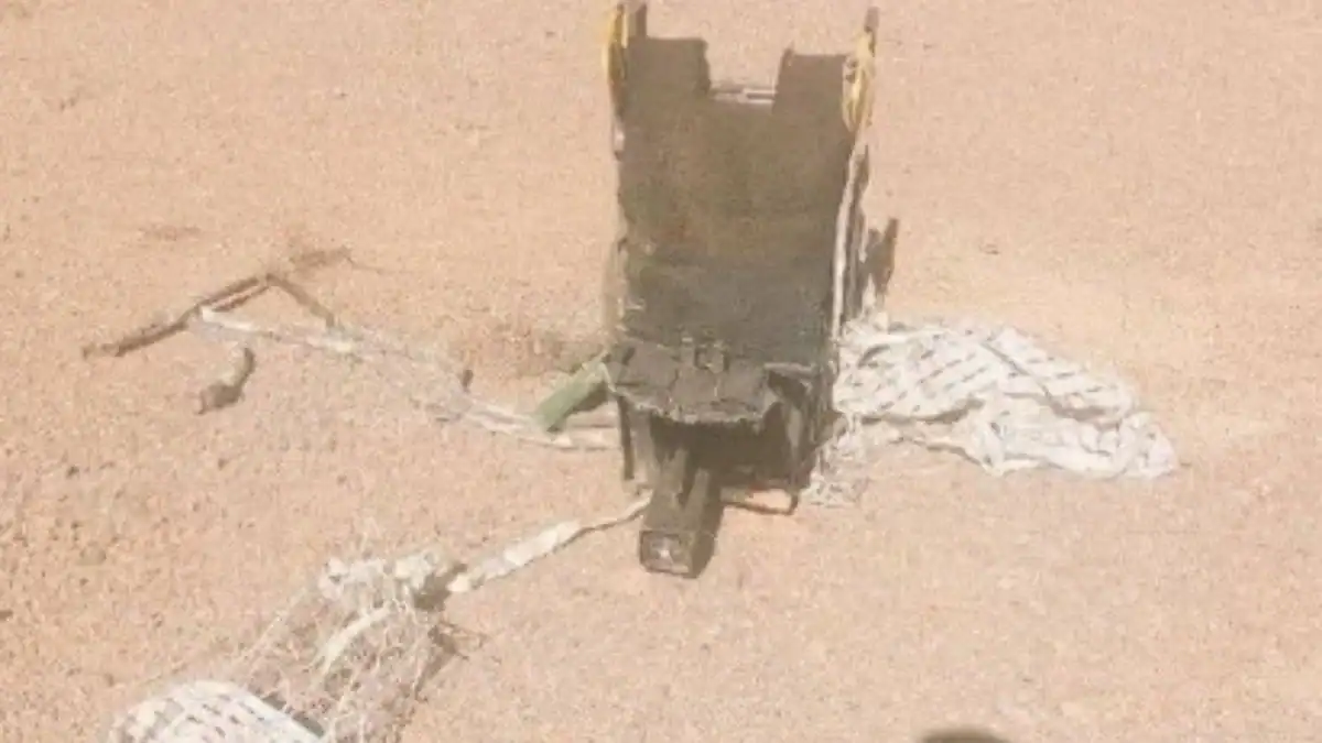 An F-15 ejection seat found in Iran on April 3, 2026. Photo credits: Sozcu