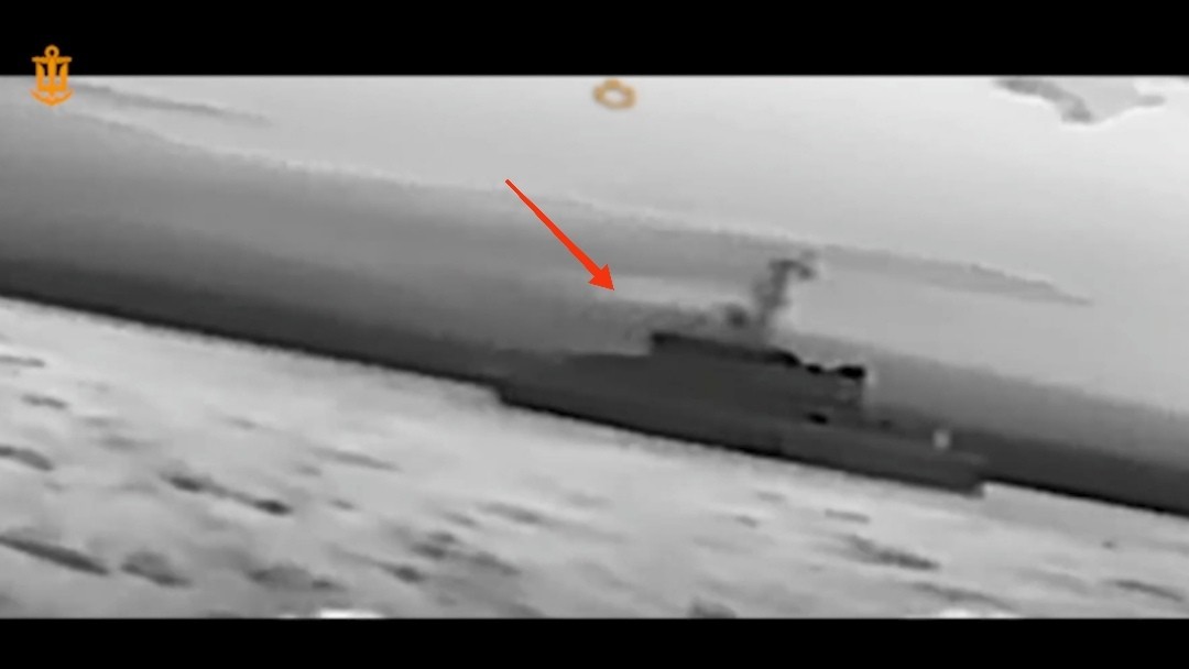 Ukrainian Navy Strikes Two Russian Boats Guarding the Kerch Bridge