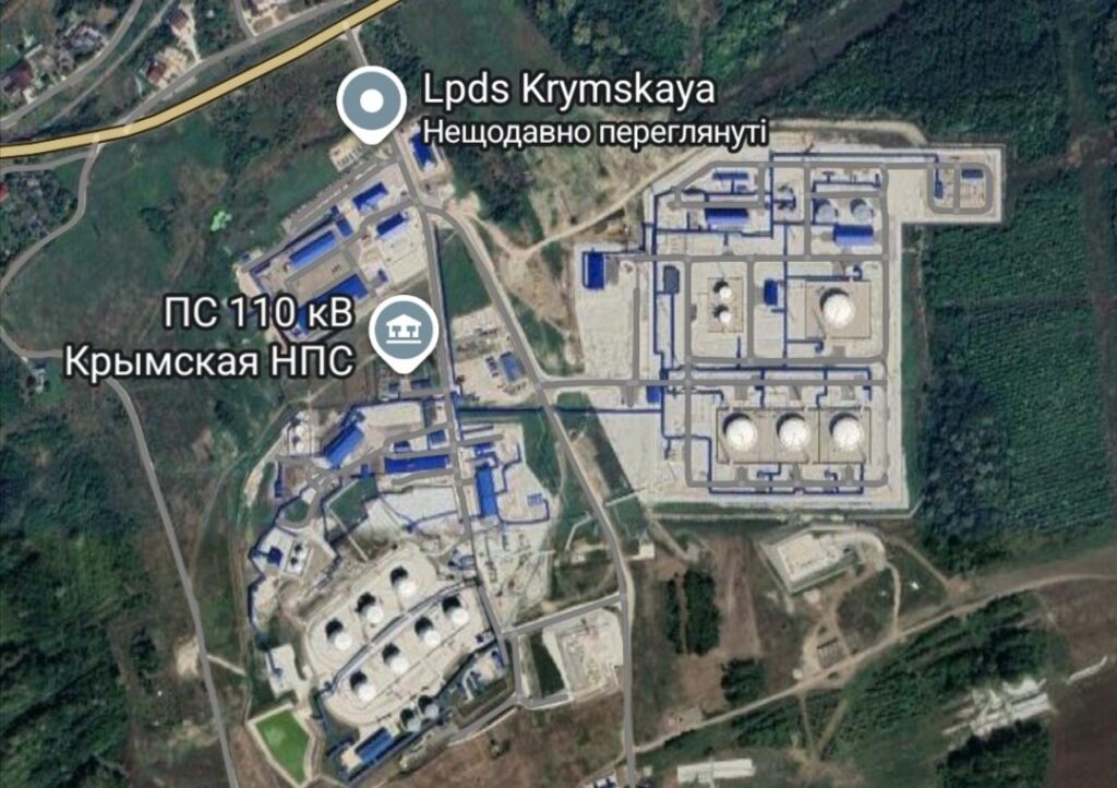 ЛПДС «Крымская» в Краснодарському краї РФ. Джерело: Google Maps