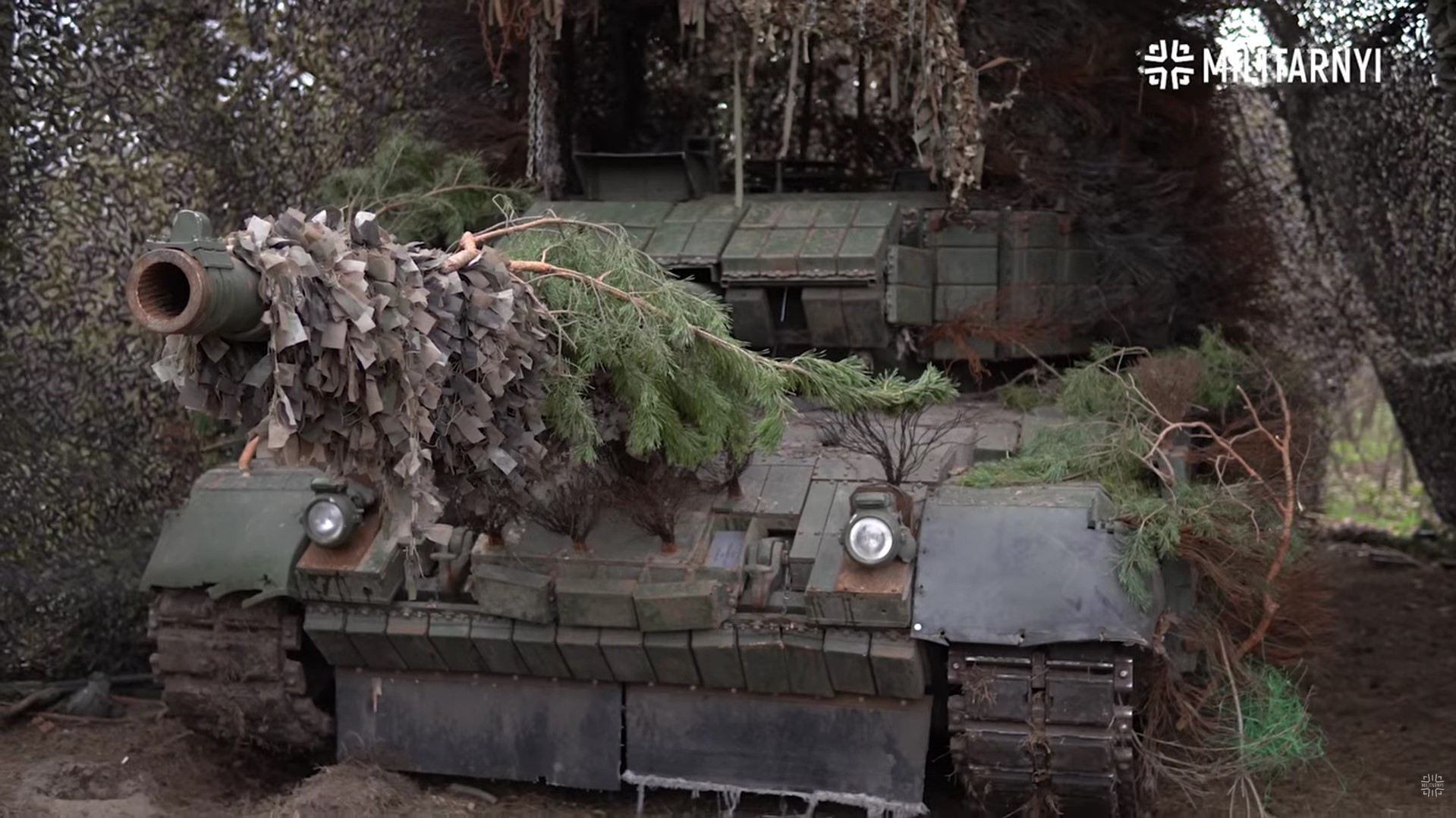 Танк Leopard 5-ї ОВМБр витримав 52 влучання FPV-дронів та БПЛА «Молния»