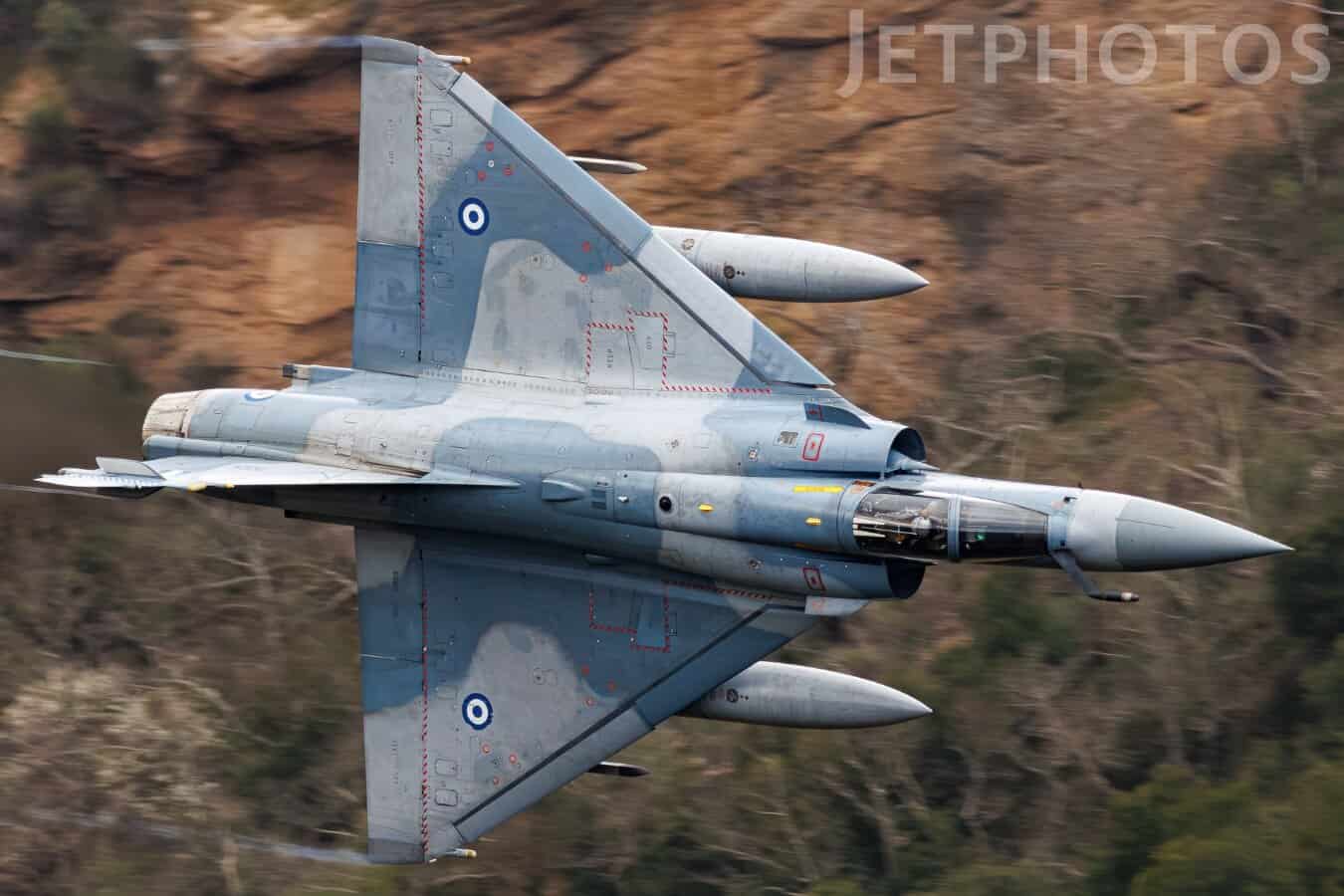 A Mirage 2000 aircraft of the Hellenic Air Force. 2025. Photo credits: jetphotos.com