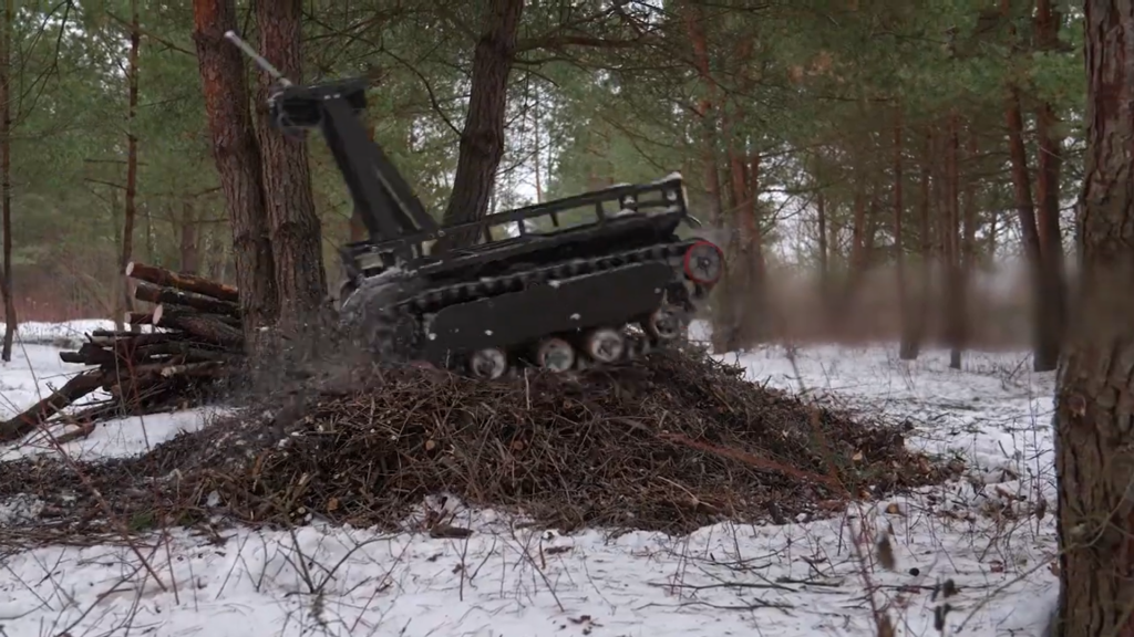 НРК «БІЗОН-Л». Стоп-кадр з відео DevDroid