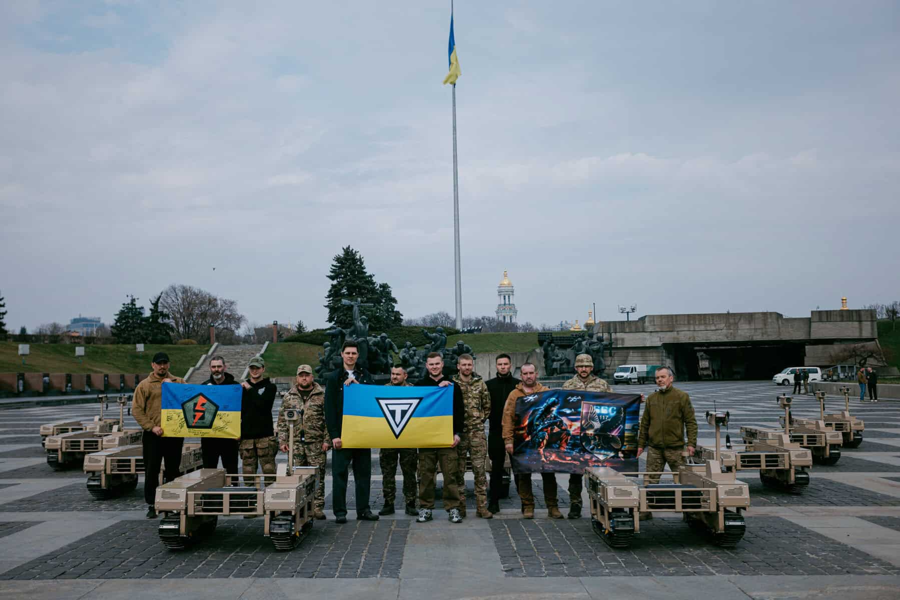 Delivery of UGVs. Photo credits: Tencore