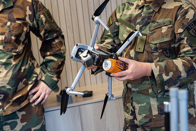 Drones in service with the Lithuanian army. Illustrative image. Photo credits: LRT