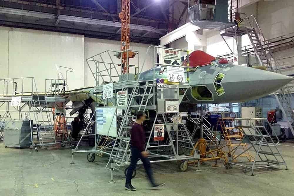 Su-57 production line. Photo credits: RIA Novosti