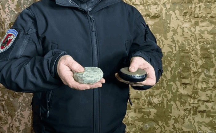 Russian Pryanik mines in Kherson. March 2026. Photo credits: Suspilne