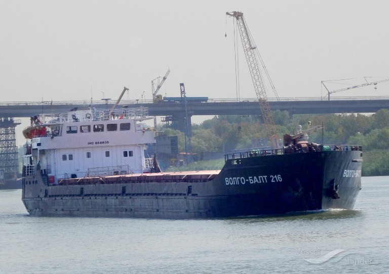 Russian Cargo Ship Volgo-Balt Sinks in Sea of Azov After Drone Strike