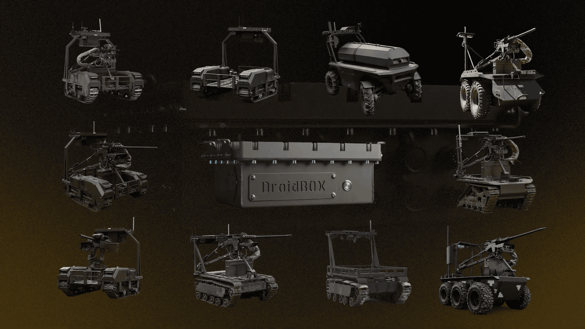 Droid Box UGV control system and platforms already integrated with it. Screenshot from a DevDroid video