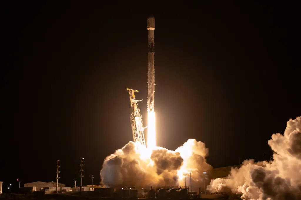 Ракета-носій Transporter-16 компанії SpaceX. 30 березня 2026 року. Джерело: ICEYE