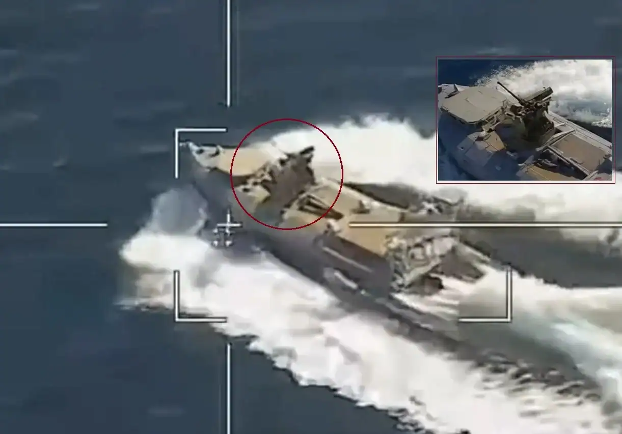 Український морський дрон із кулеметом атакував базу в Новоросійську