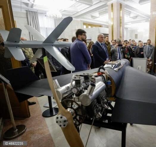 Ukrainian attack UAV Sichen, rear view. Photo by SERGEY DOLZHENKO Lusa