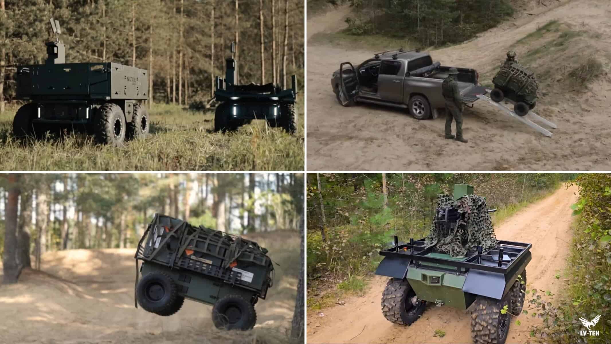 Випробування наземних дронів в Латвії. Кадри з відео міністерства оборони Латвії