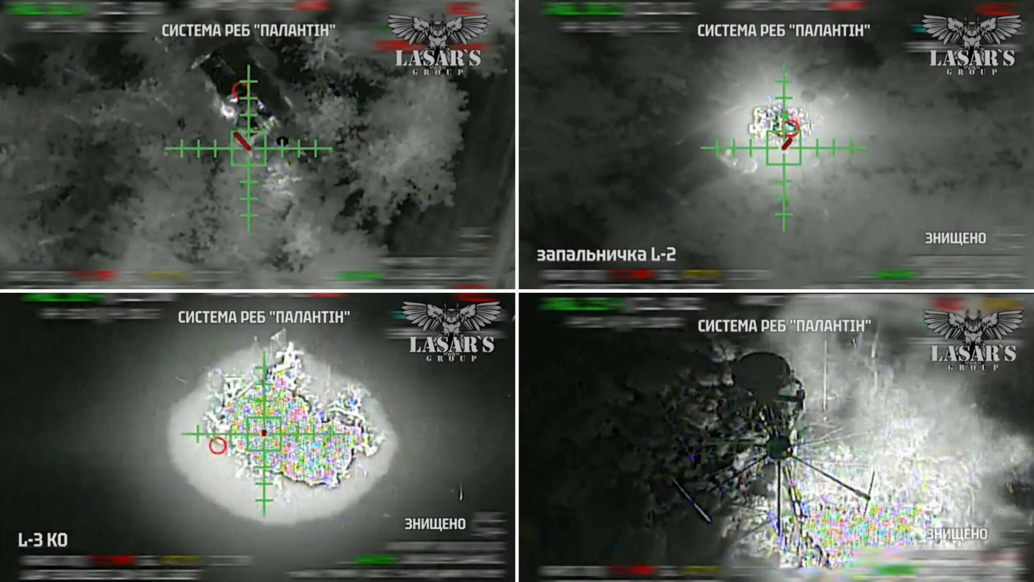 Destruction of the Russian Palantin electronic warfare system in Zaporizhzhia. Spring 2026. Source: Lasar’s Group.