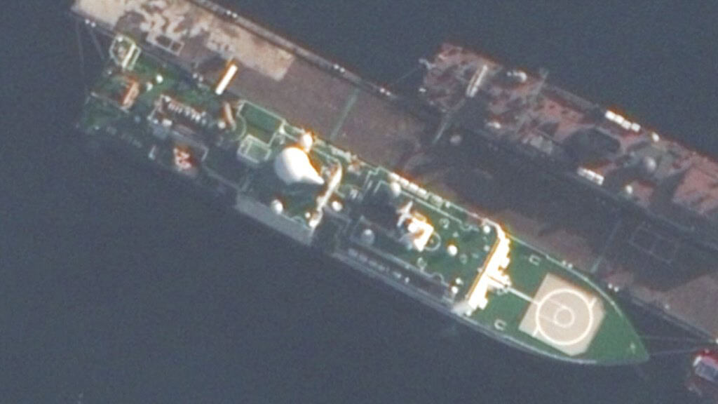 Russian research vessel. Photo credits: Sky News