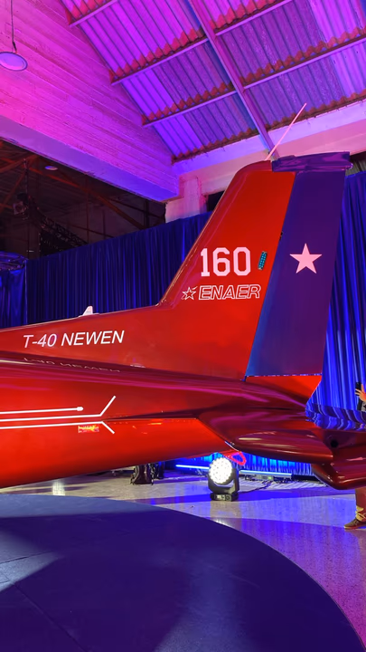 Чилійський навчально-тренувальний літак T-40 Newen. 6 квітня 2026 року. Фото: Gustavo Roe