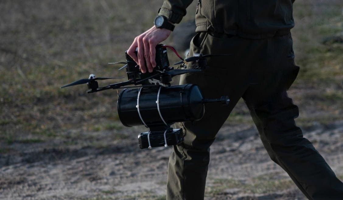 Ukrainian FPV drone controlled via fiber-optic cable, January 2025. Photo credits: Ministry of Defense of Ukraine