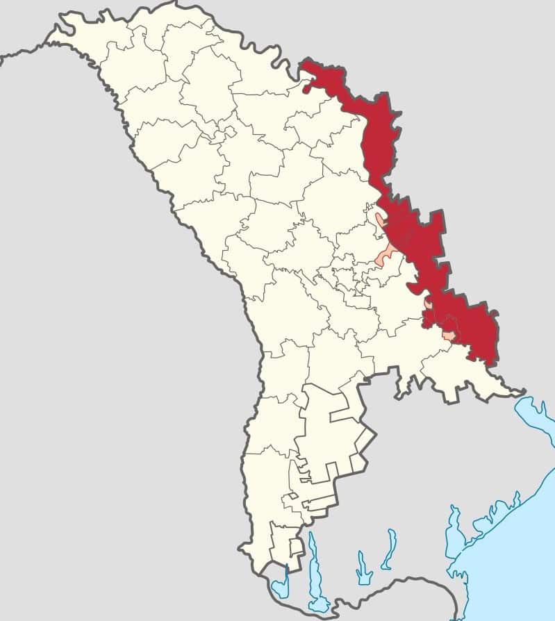 The territory of unrecognized PMR