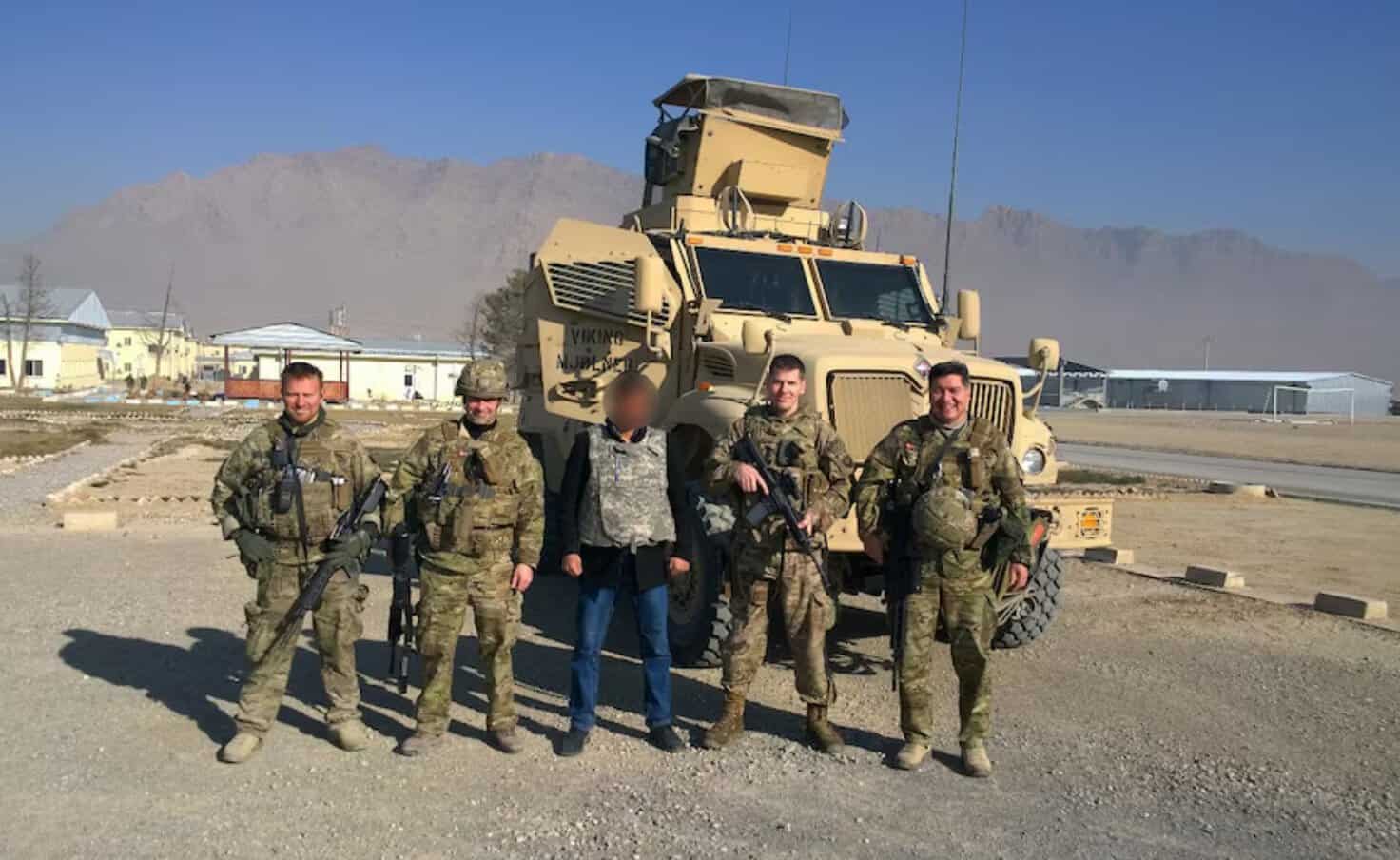 Frederik Hansen in Afghanistan. Photo credits: DR