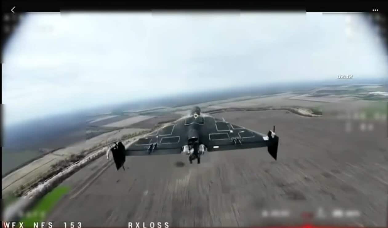 WinFly’s Ukrainian Nexis interceptor drone shoots down a Russian Shahed. April 2026. Photo credits: company website