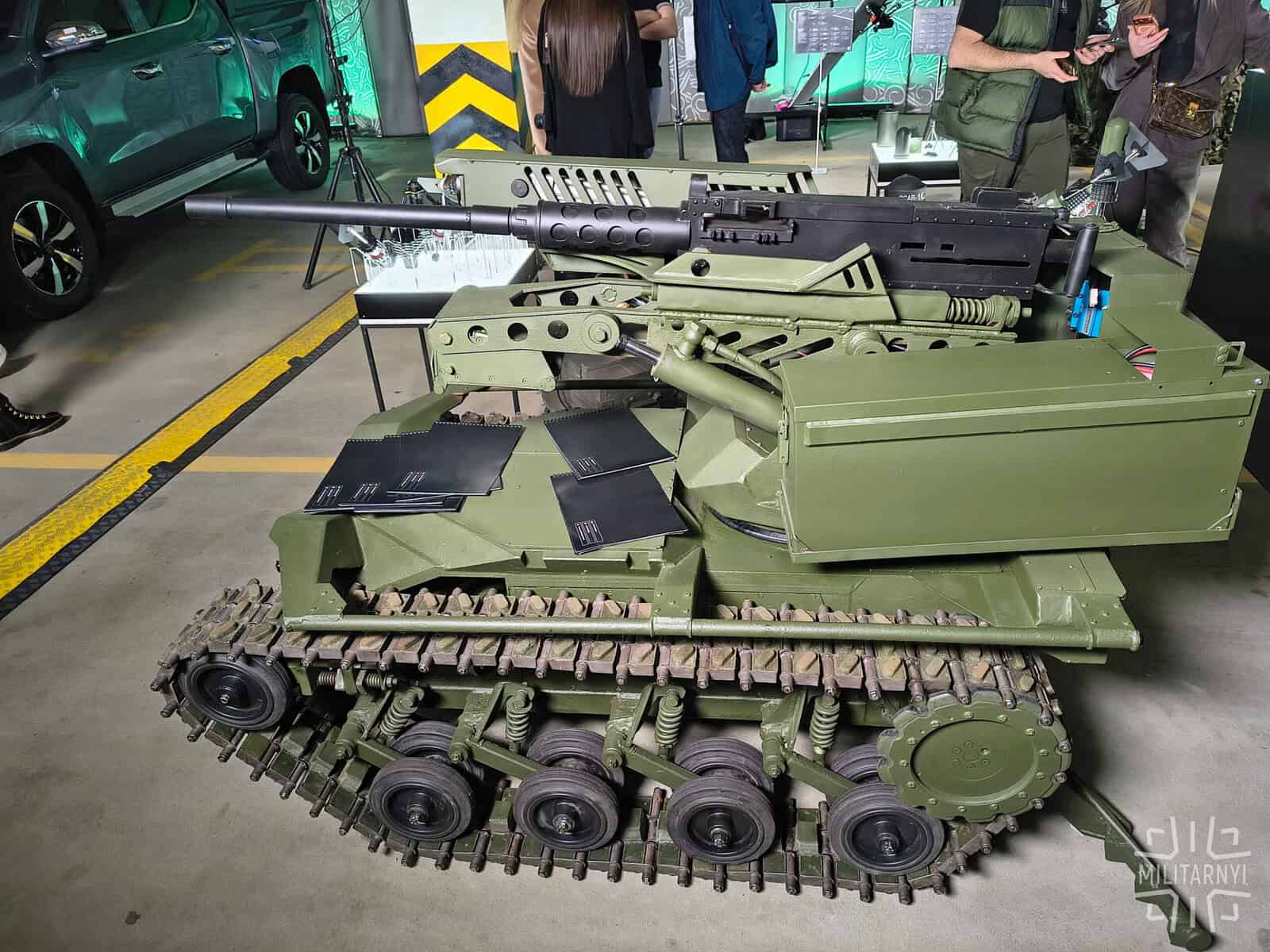 Ukraine Unveils Spider, Tracked Ground-Based UGV Fire Support System