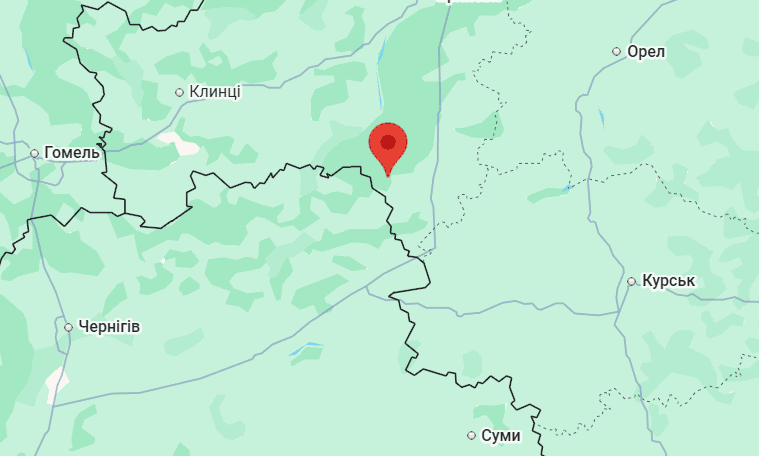 The village of Suzemka in the Bryansk region of Russia. Photo on Google Maps