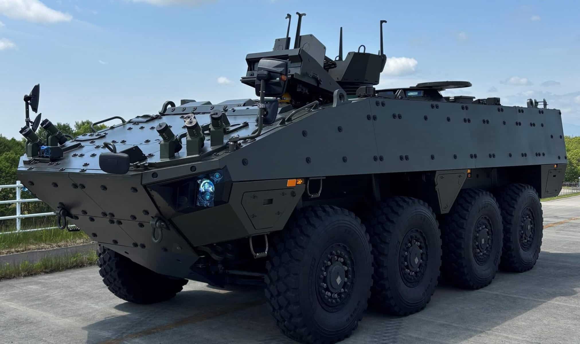 Japan’s first Patria AMV XP. September 2, 2025. Photo credits: Japan Ground Self-Defense Force