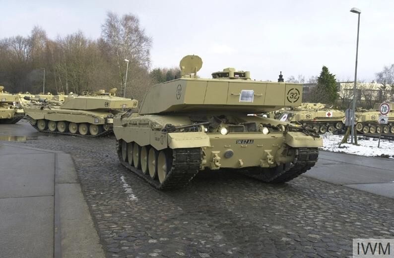 British Challenger 2 tanks preparing for deployment to the Middle East. Photo credits: Scott, S (S Sgt)