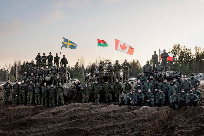 NATO Multinational Tank Battalion in Latvia. Photo credits: NATO Multinational Brigade Latvia
