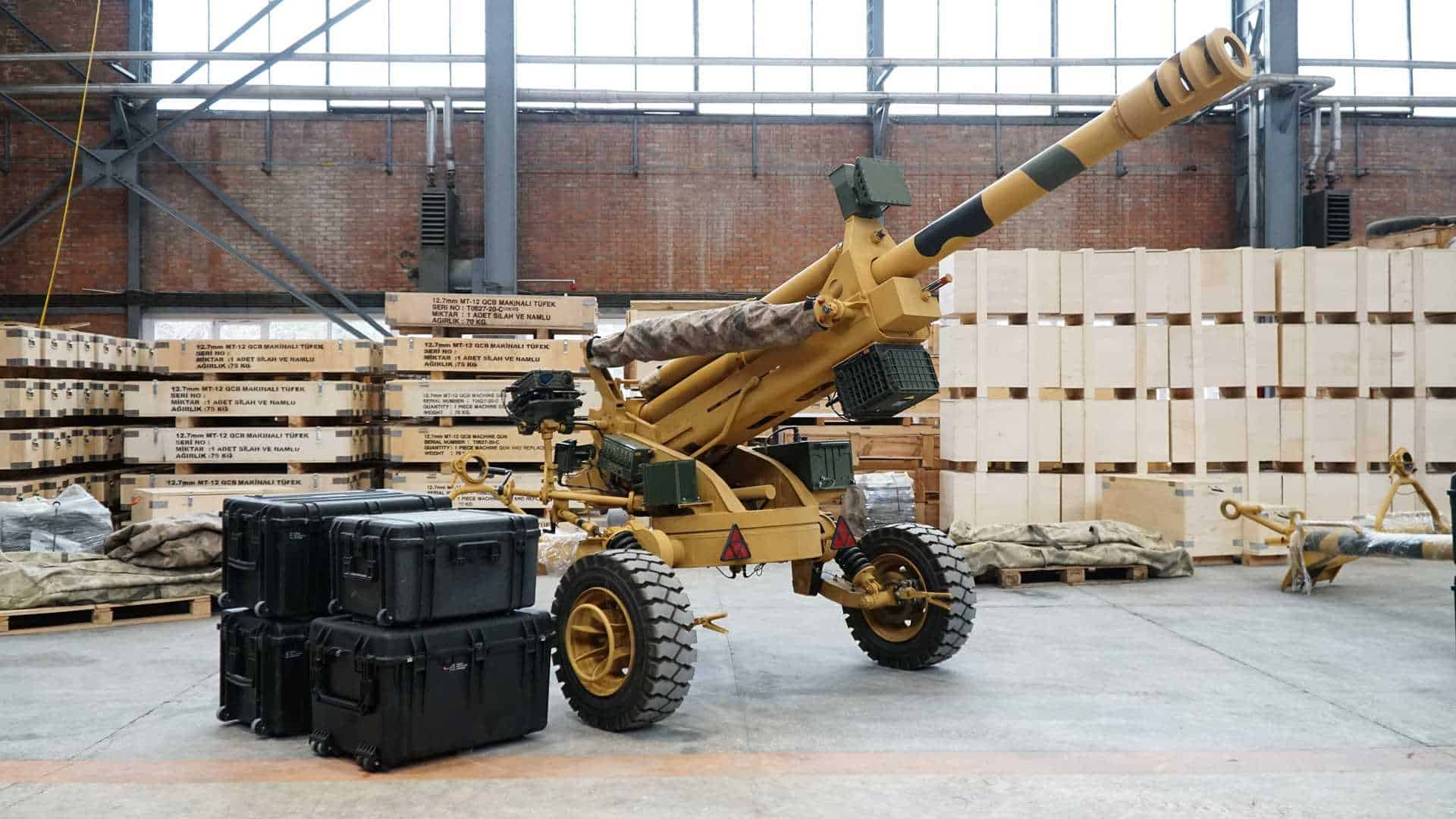 105 mm BORAN howitzer. Photo credits: Turkish Ministry of National Defence