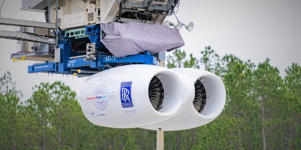 F130 engine in testing. Photo credits Rolls-Royce