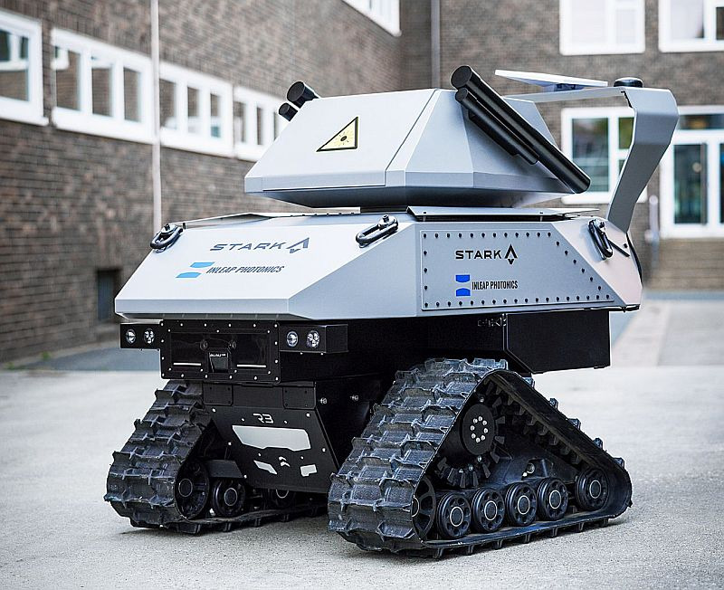 German Ziesel Ground Robotic Platform Integrated With Anti-Drone Laser