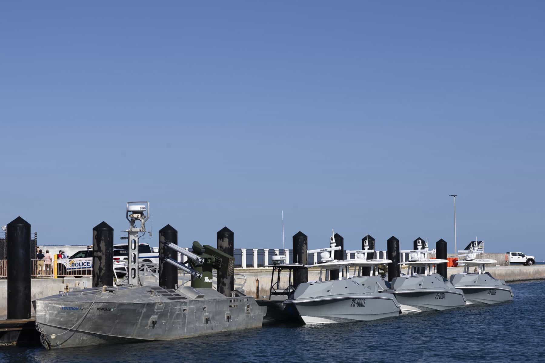 Naval drones during FLEX 2026. Photo credits: US Navy Southern Command
