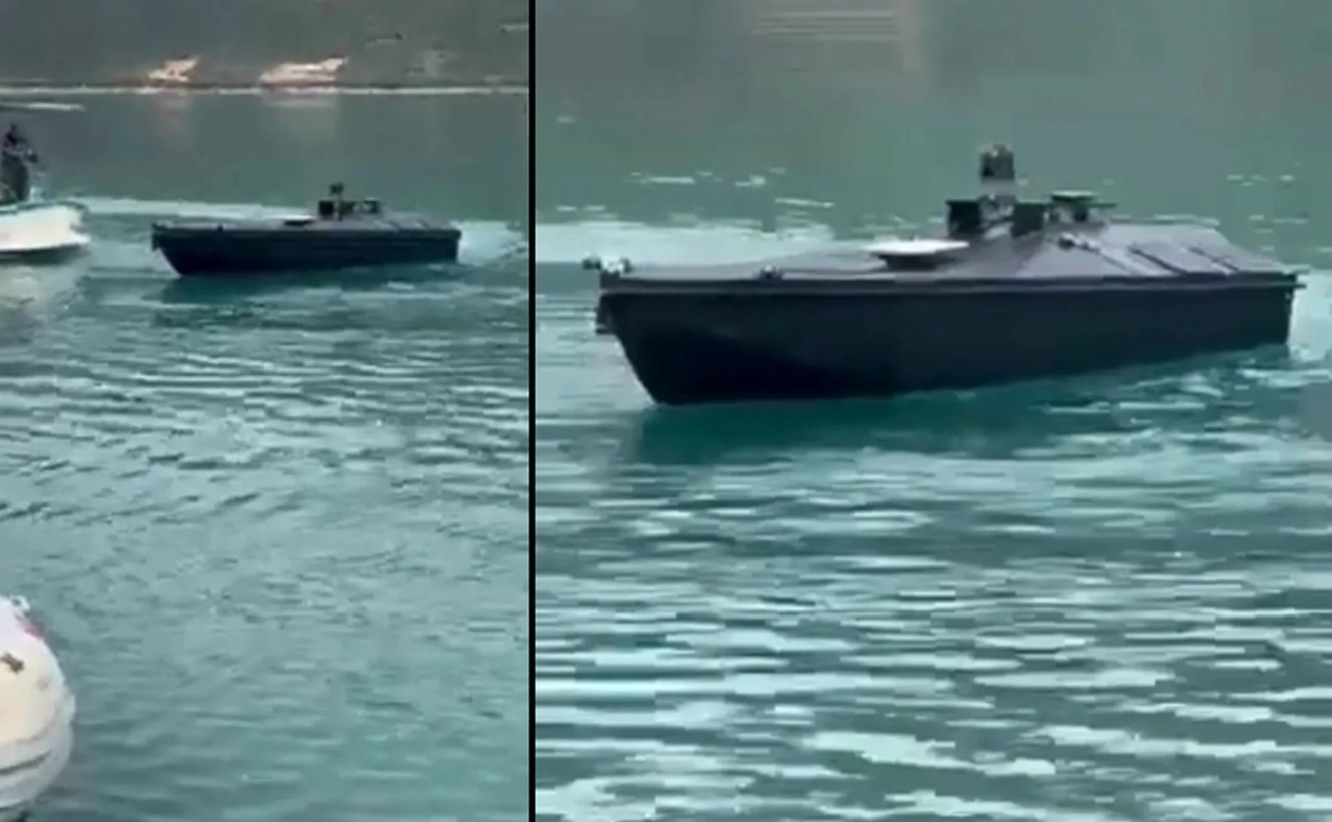 The Magura naval drone discovered by Greek fishermen. Photo credits: ekathimerini