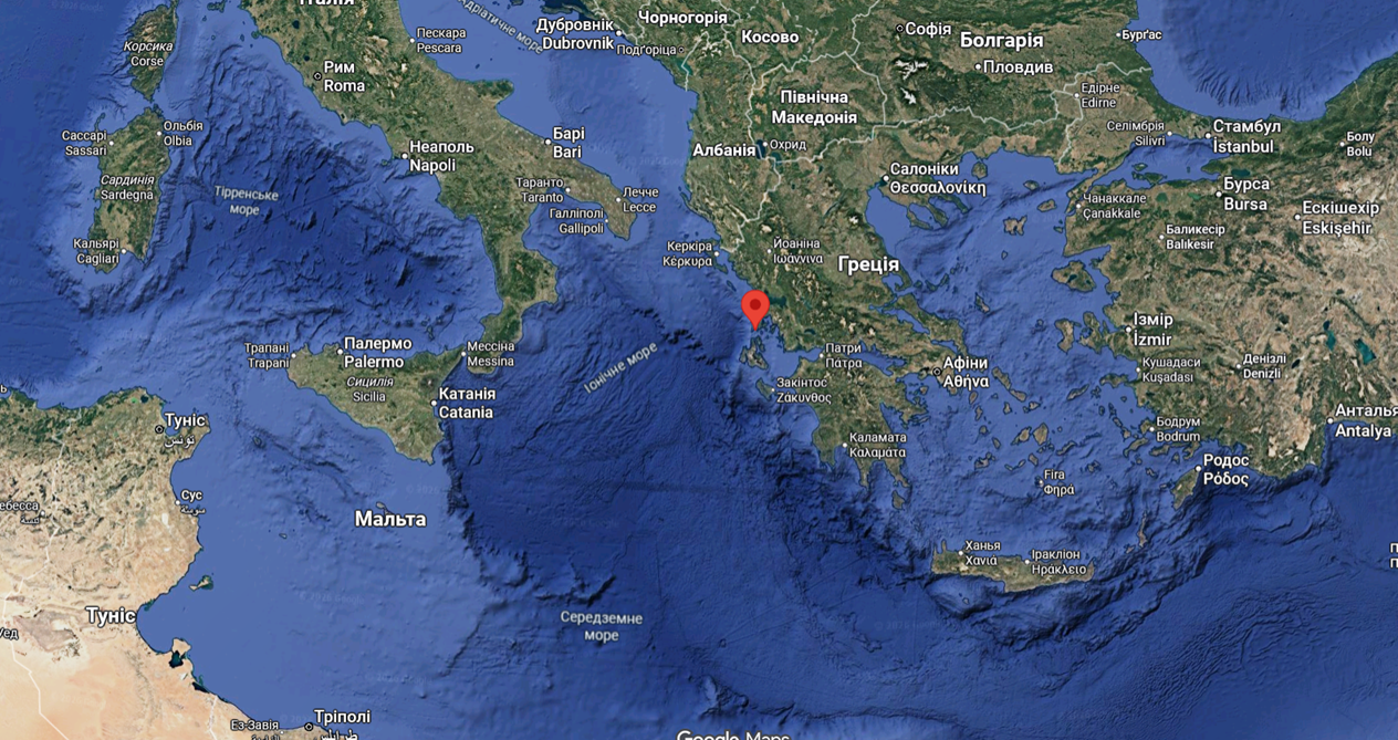The port of Vasiliki, on the Greek island of Lefkada. Google Maps