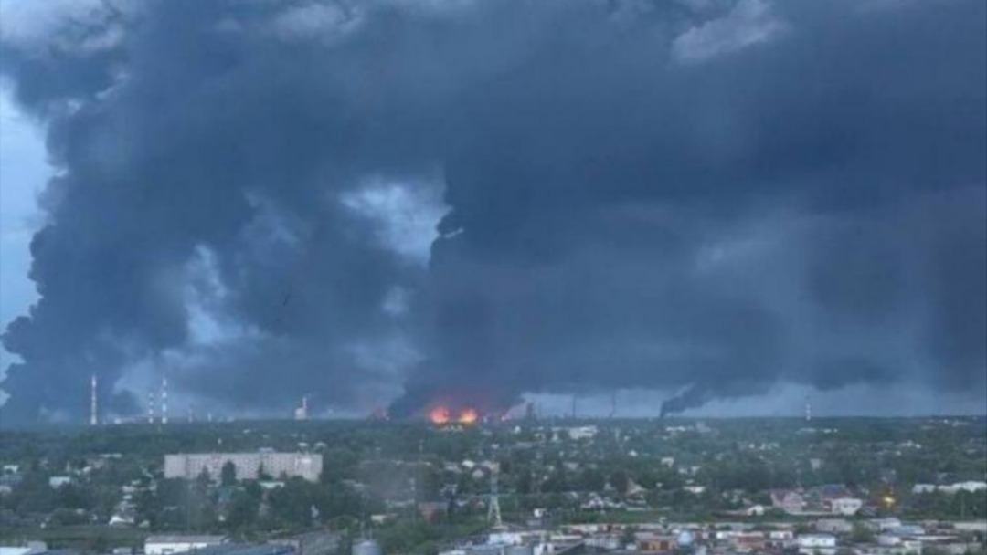 Drone Strike Sparks Fire at Ryazan Oil Refinery