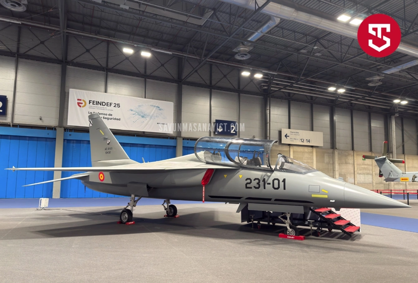 The Hurjet aircraft with Spanish tactical markings. May 2025. Photo credits SavunmaSanayiST