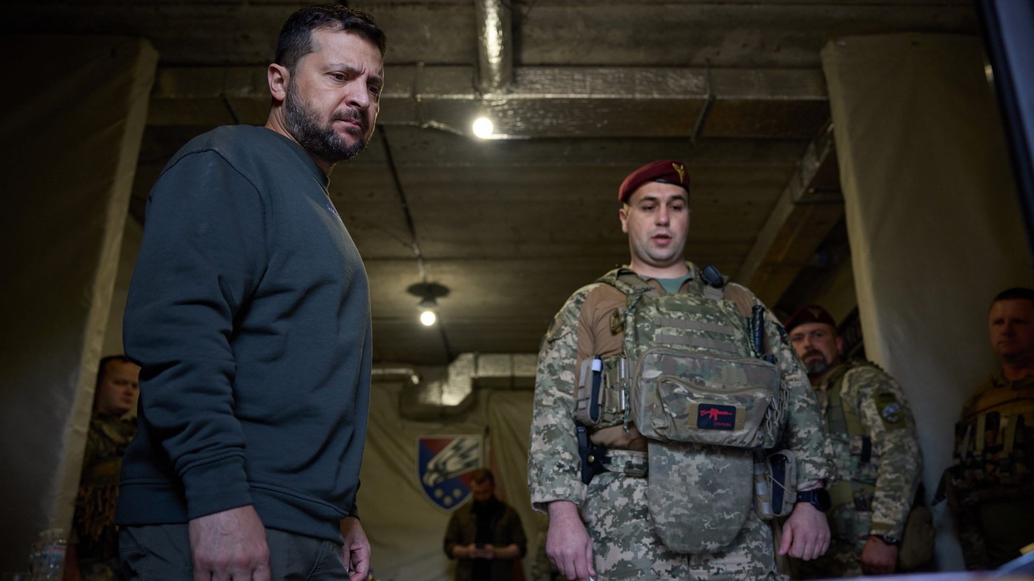 Volodymyr Zelensky visits brigades in the Kupiansk-Lyman direction on October 3, 2023. Photo credits: Office of the President