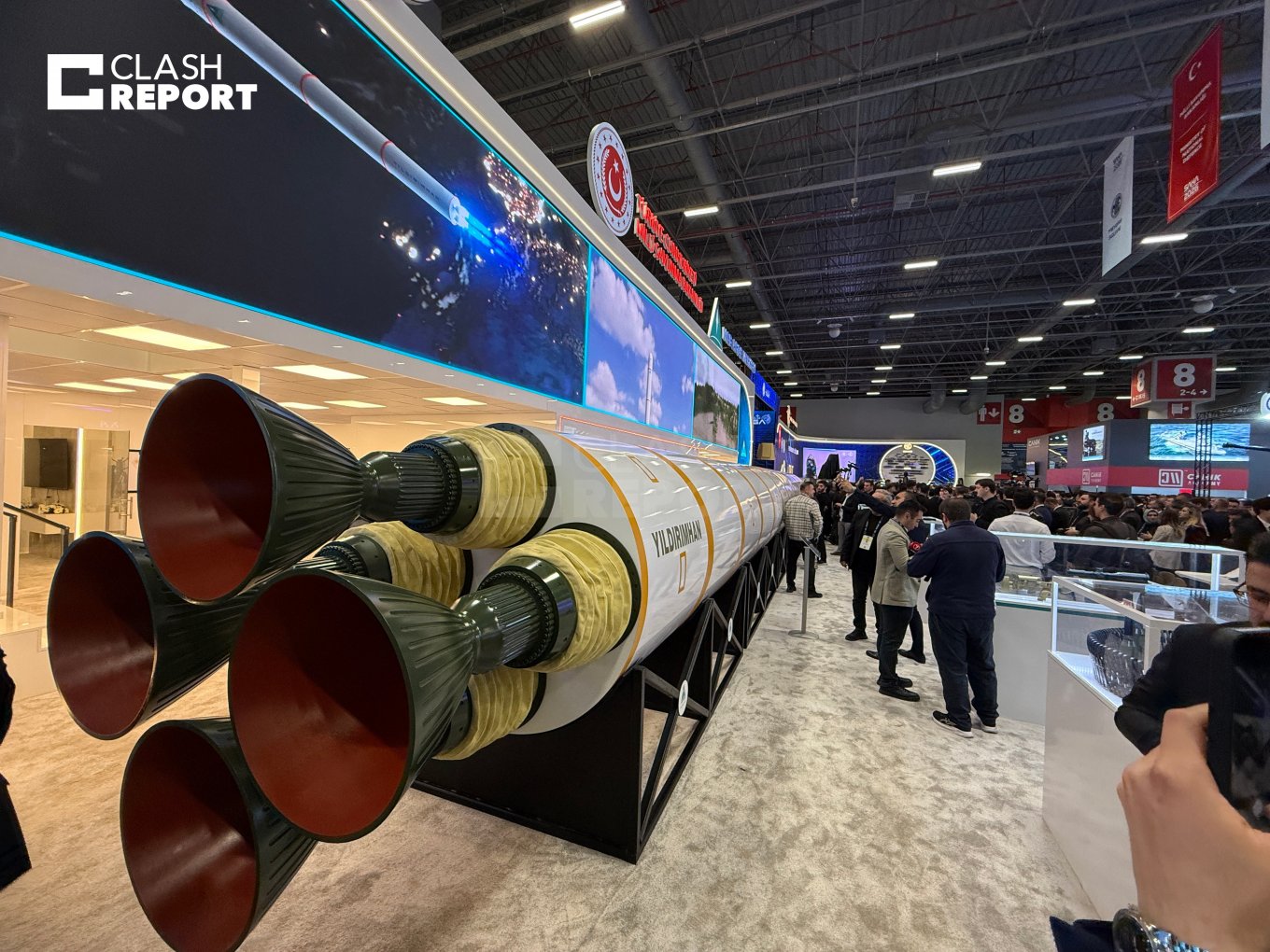 Yildirimhan during the SAHA 2026 exhibition. Photo credits: Clash Report